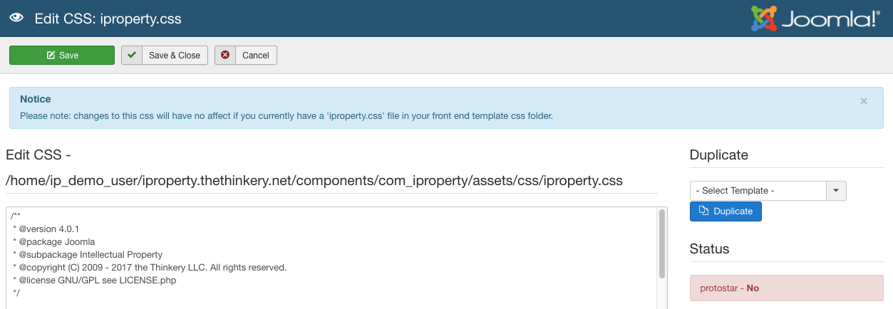 Figure A: IProperty CSS
