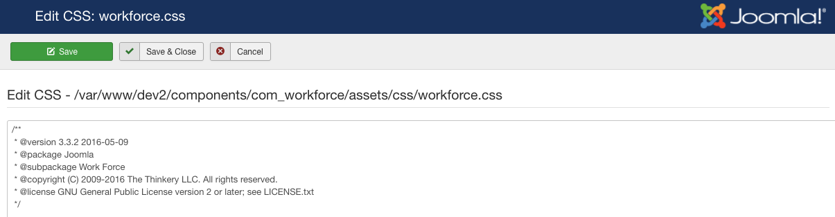 Work Force CSS