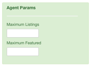 Figure D: IProperty Agent Params